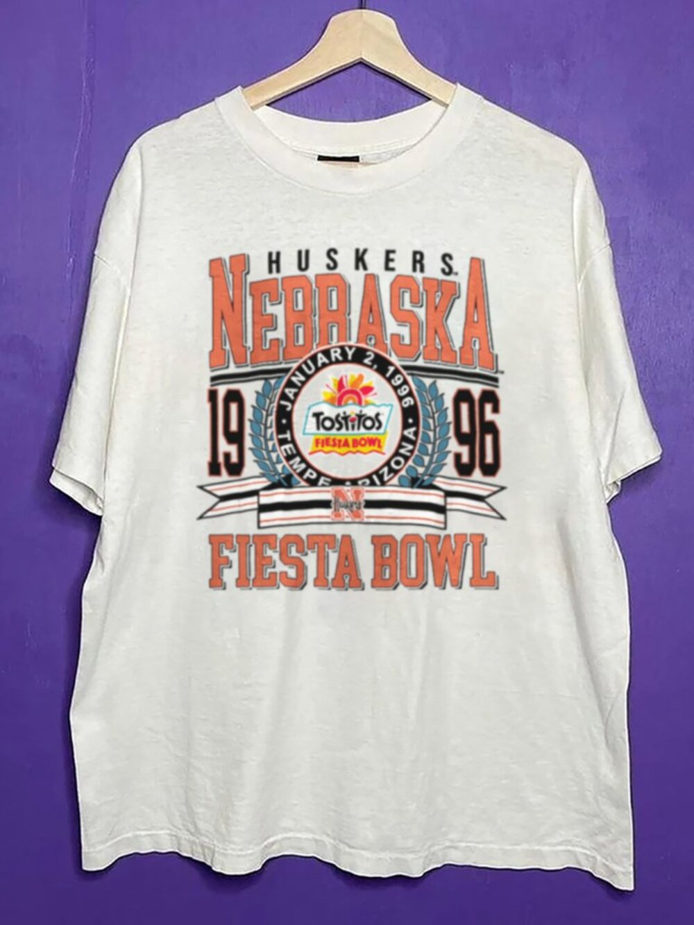 Vintage Nebraska Huskers 1996 Nebraska Cornhuskers Fiesta Bowl Champion Shirt